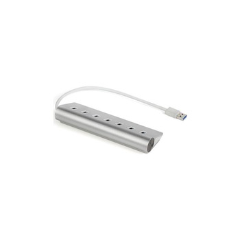 Cablu fast charge cu USB 3.0 si 7 porturi, Aluminiu Cablu fast charge cu USB 3.0 si 7 porturi, Aluminiu