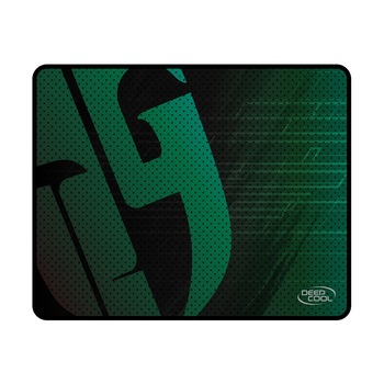 Mouse pad Deepcool DC_PAD, gaming, cauciuc si material textil, 300x250x3 mm, Negru/Verde Mouse pad Deepcool DC_PAD, gaming, cauciuc si material textil, 300x250x3 mm, Negru/Verde
