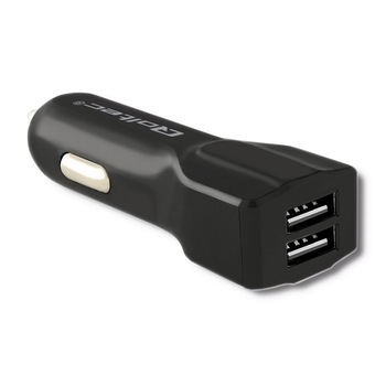 Incarcator Auto Inteligent Qoltec, 12-24 V, 17 W, 5 V, 3.4 A, 2 x USB, Negru Incarcator Auto Inteligent Qoltec, 12-24 V, 17 W, 5 V, 3.4 A, 2 x USB, Negru