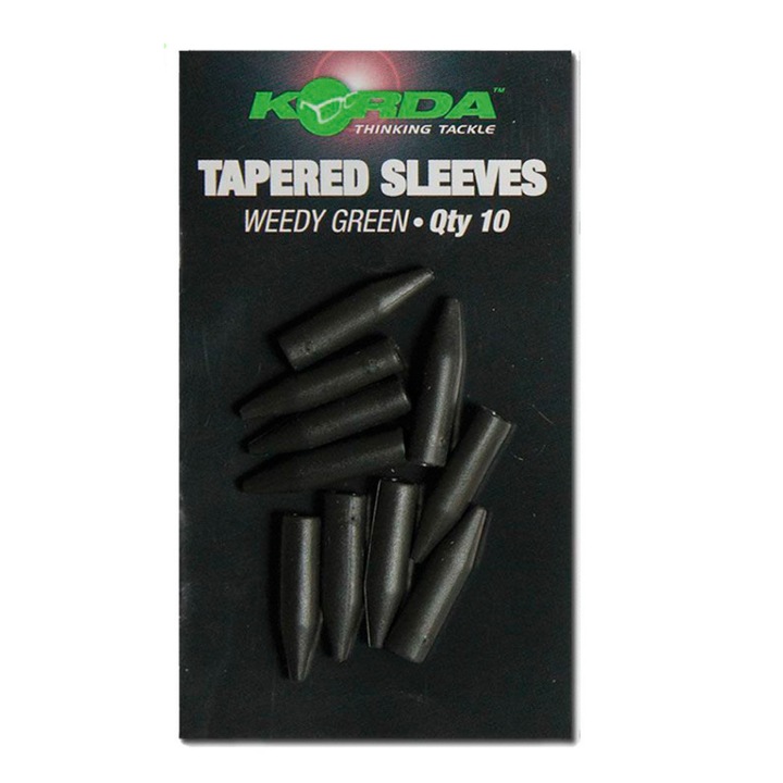 Accesorii pescuit, set maneci conice din silicon, verde, KORDA Carp Fishing Tapered Silicone Sleeves
