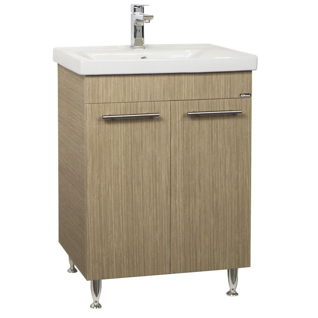 Baza MDF si lavoar Badenmob , seria 754 , 60x45cm , Fag