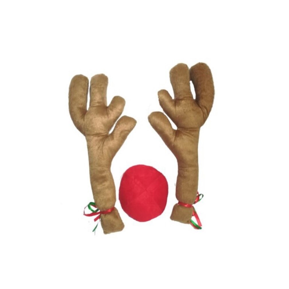 Decoratiune de craciun , coarne si nas de ren pentru masina