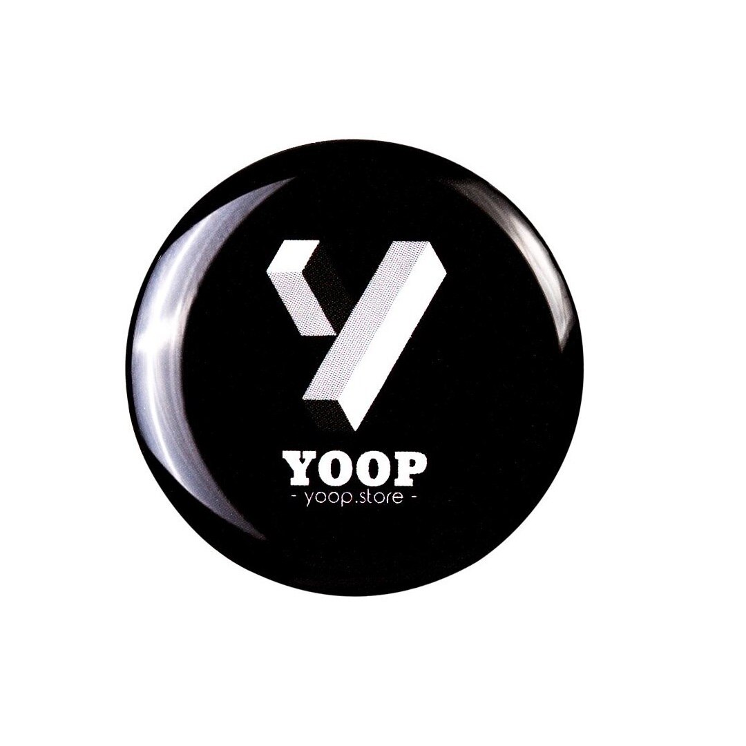 NFC sticker Round, Yoop, negru