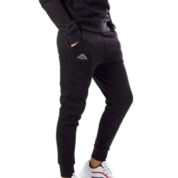 Pantaloni trening conici din bumbac pentru barbati, Kappa, LOGO ZANT, Negru Pantaloni trening conici din bumbac pentru barbati, Kappa, LOGO ZANT, Negru