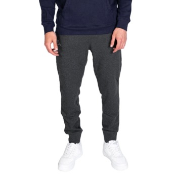 Pantaloni trening conici din bumbac pentru barbati, Kappa, LOGO ZANT, Gri inchis melange Pantaloni trening conici din bumbac pentru barbati, Kappa, LOGO ZANT, Gri inchis melange