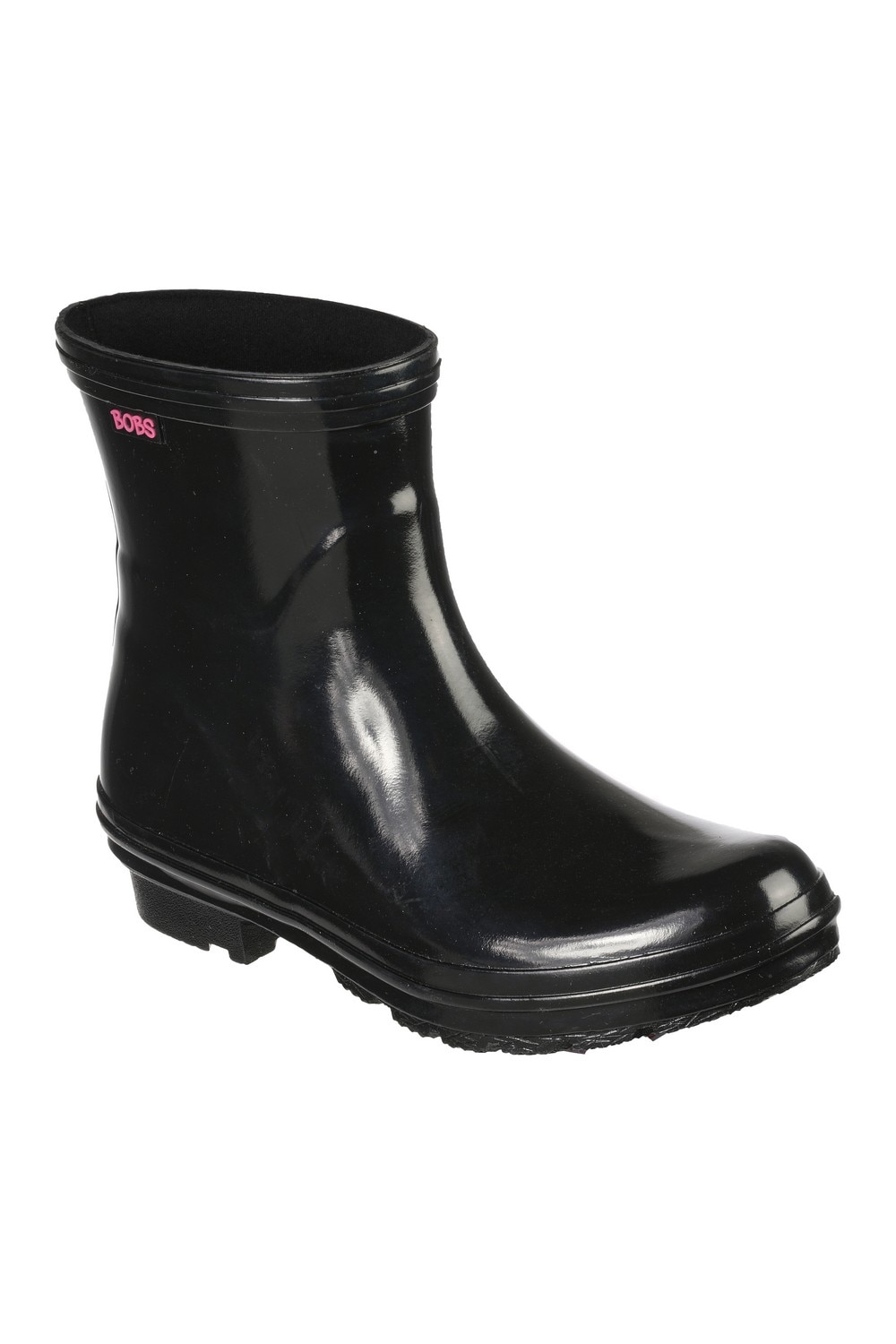 Cizme Bobs Rain Check Neon Puddles, Negru