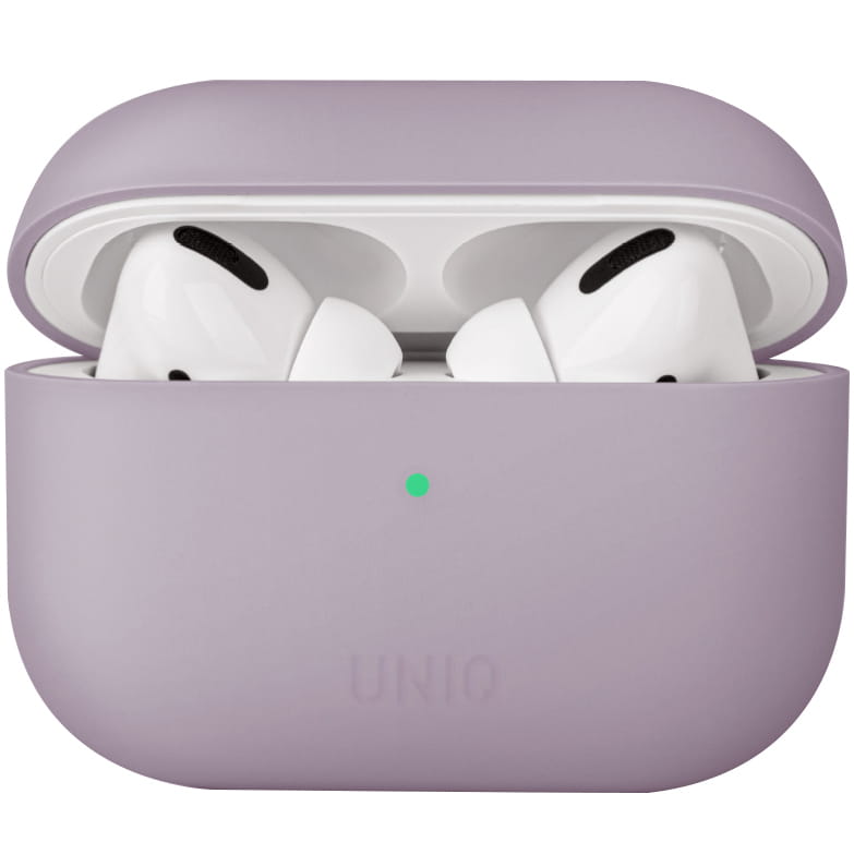 Husa Uniq Lino pentru Apple AirPods Pro, Silicon/Policarbonat, Mov deschis
