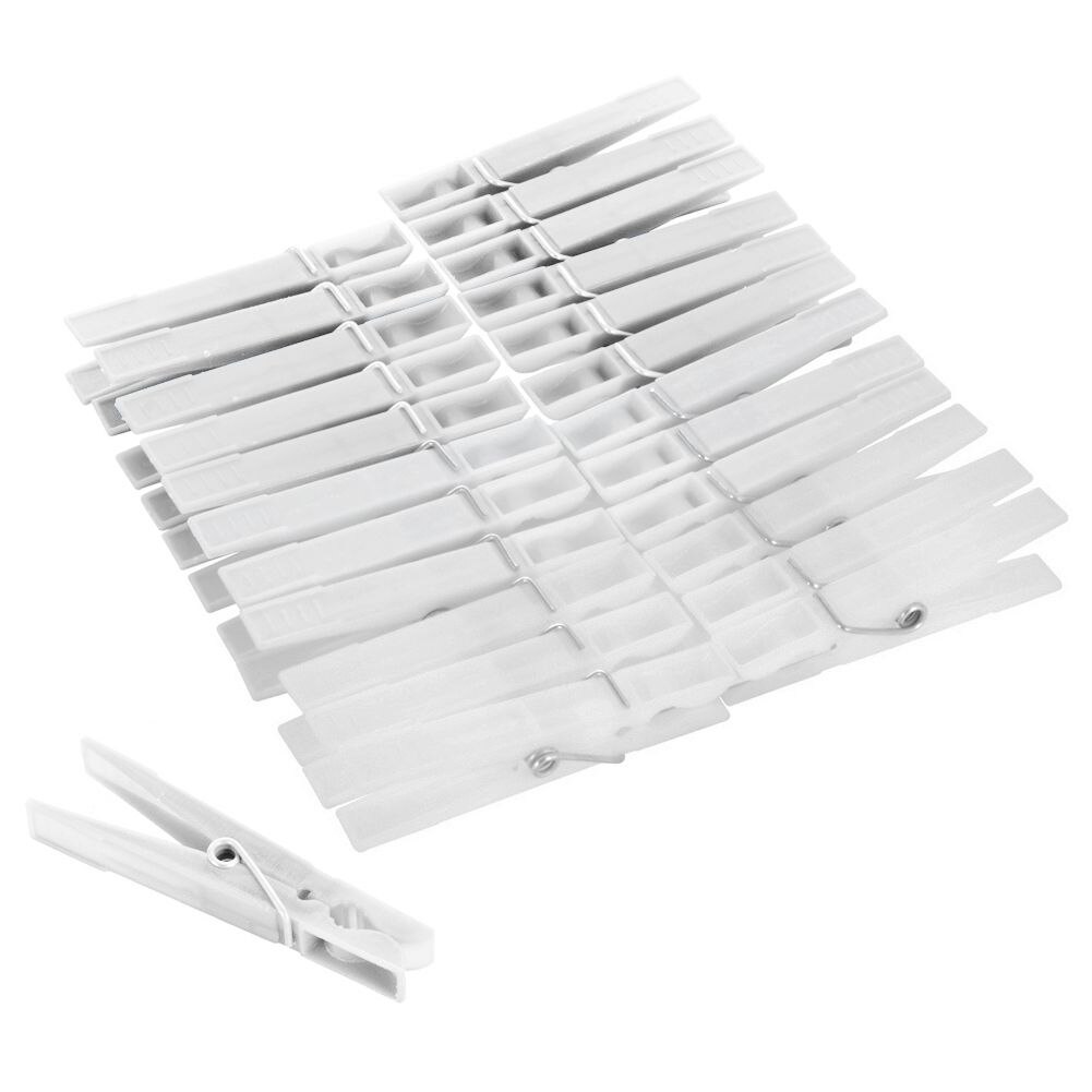 Set 24 carlige de rufe, Orion, Plastic/Metal, Alb