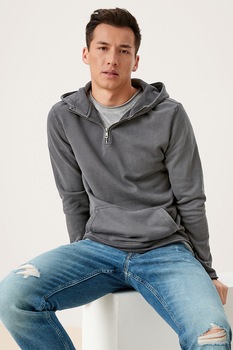 s.Oliver, Hanorac cu buzunar kangaroo, Gri s.Oliver, Hanorac cu buzunar kangaroo, Gri