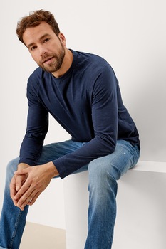 s.Oliver, Bluza cu maneci raglan, Albastru inchis s.Oliver, Bluza cu maneci raglan, Albastru inchis