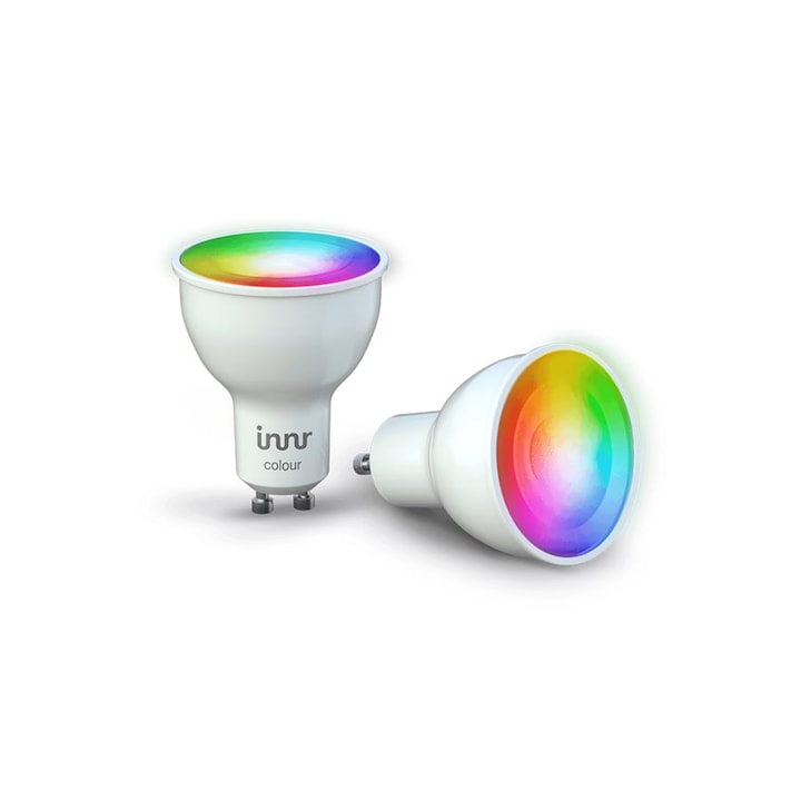 Innr GU10 RGB Colour Smart Spot okosizzó csomag, Zigbee 3.0, 2 darabos csomag