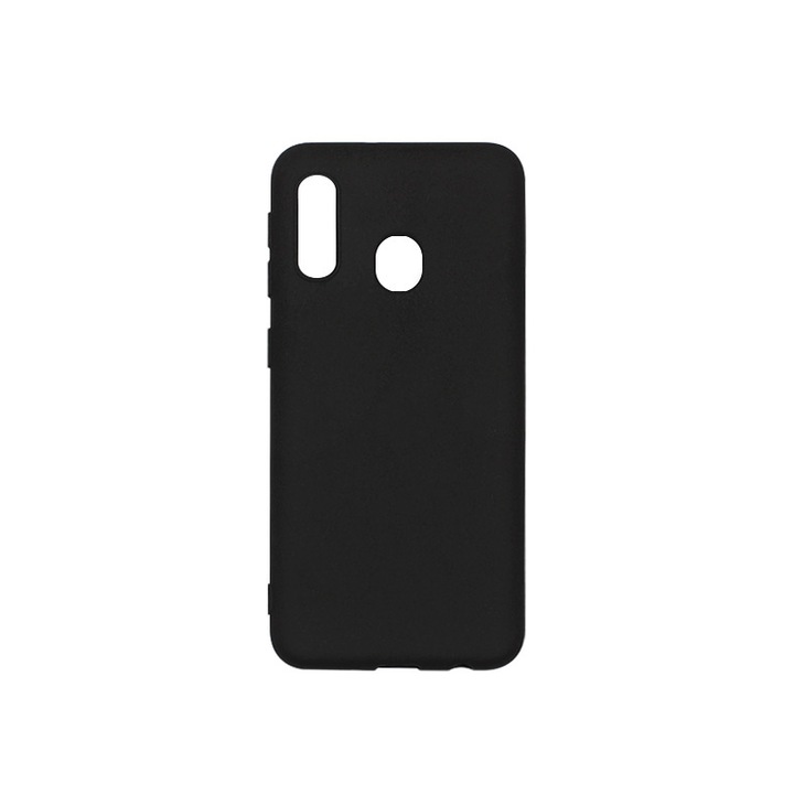 SOHO Samsung Galaxy A20 / A30 Mobiltelefon tok, Szilikon, Ultravékony, Fekete