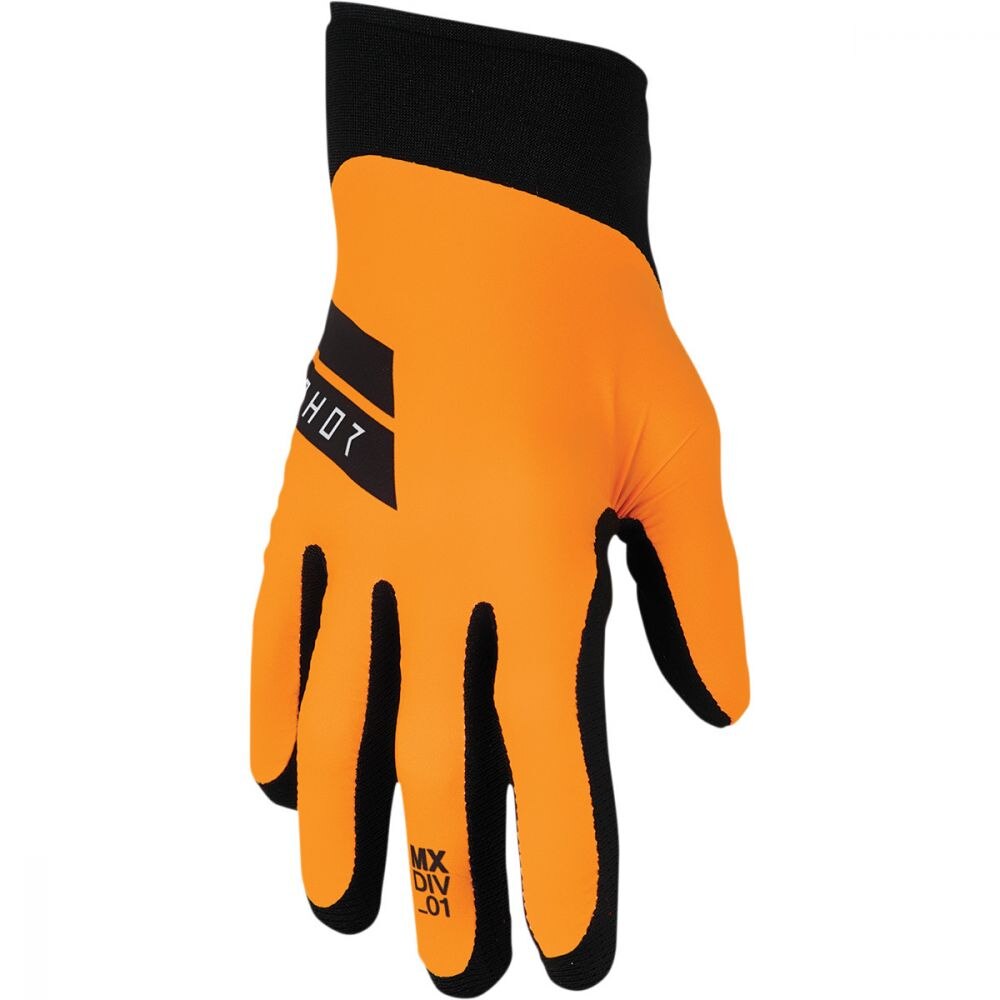 Manusi atv/cross Thor Agile Hero, culoare portocaliu/negru, marime M