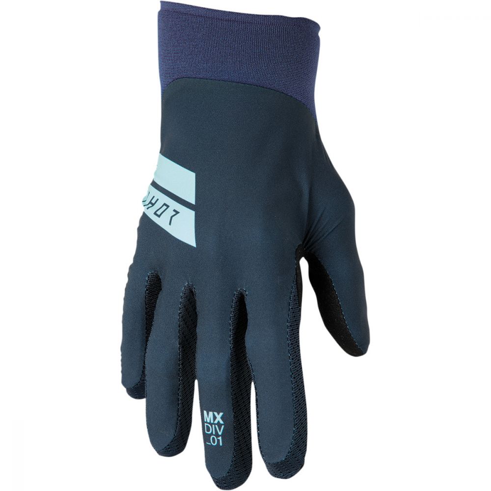 Manusi atv/cross Thor Agile Hero, culoare bleumarin/menta, marime XS