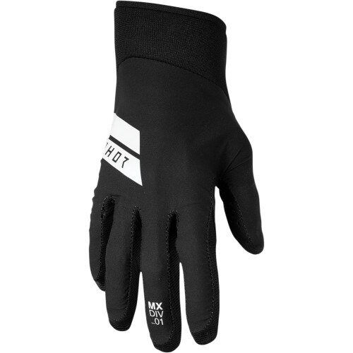 Manusi atv/cross Thor Agile Hero, culoare negru/alb, marime S