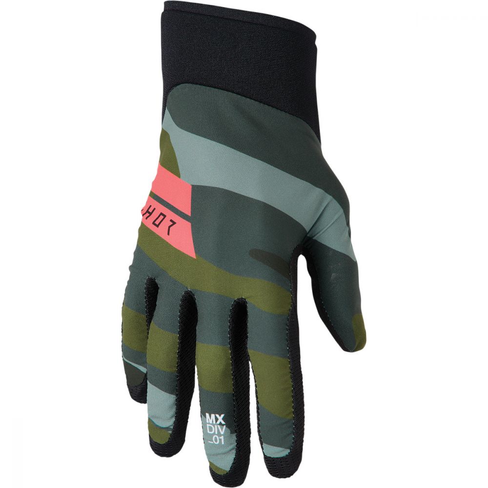 Manusi atv/cross Thor Agile Status, culoare negru/camo, marime XL