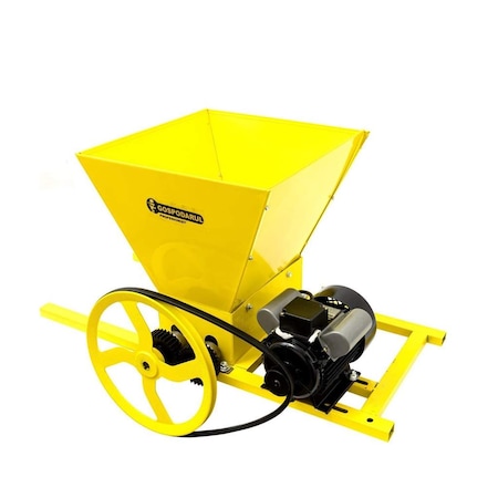 Zdrobitor de struguri cu motor electric, Gospodarul Profesionist, 750W, 240-540Kg/Ora, 30L, 3000RPM