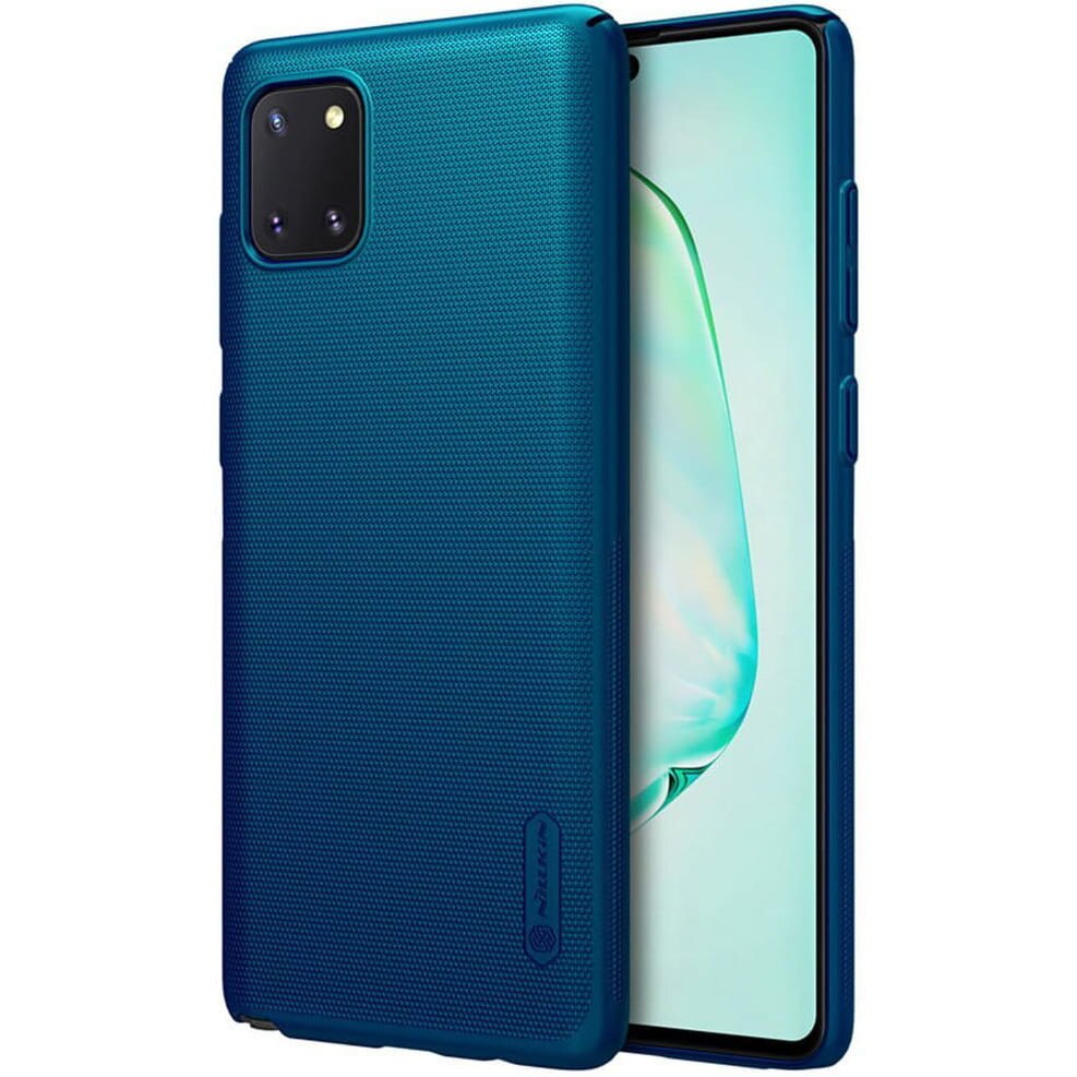 Husa Nillkin Frosted pentru Samsung Galaxy Note 10 Lite, Policarbonat, Albastru