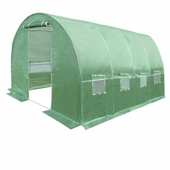 Sera tip tunel pentru gradina PROCART, 6x3x2 m, folie PE 140g/mp, filtru UV4, ferestre Sera tip tunel pentru gradina PROCART, 6x3x2 m, folie PE 140g/mp, filtru UV4, ferestre