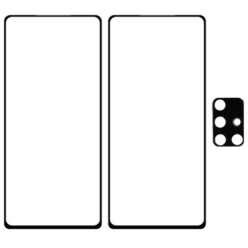 Set 2 folii de protectie ecran si camera spate Bizon, Compatibila cu Galaxy A71, Negru Set 2 folii de protectie ecran si camera spate Bizon, Compatibila cu Galaxy A71, Negru