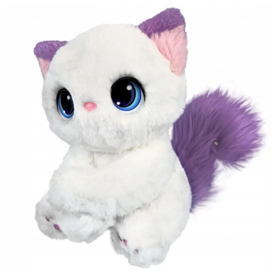 Jucarie de plus interactiva, Epee Milusie, Alb/Mov, 2+