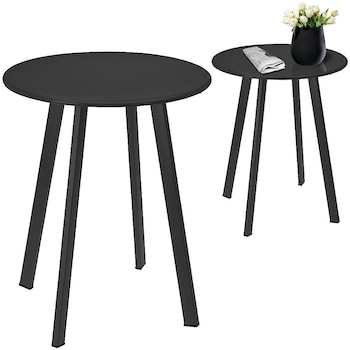 Masa cafea,Ambiance, Metal, Negru, 40 cm Masa cafea,Ambiance, Metal, Negru, 40 cm