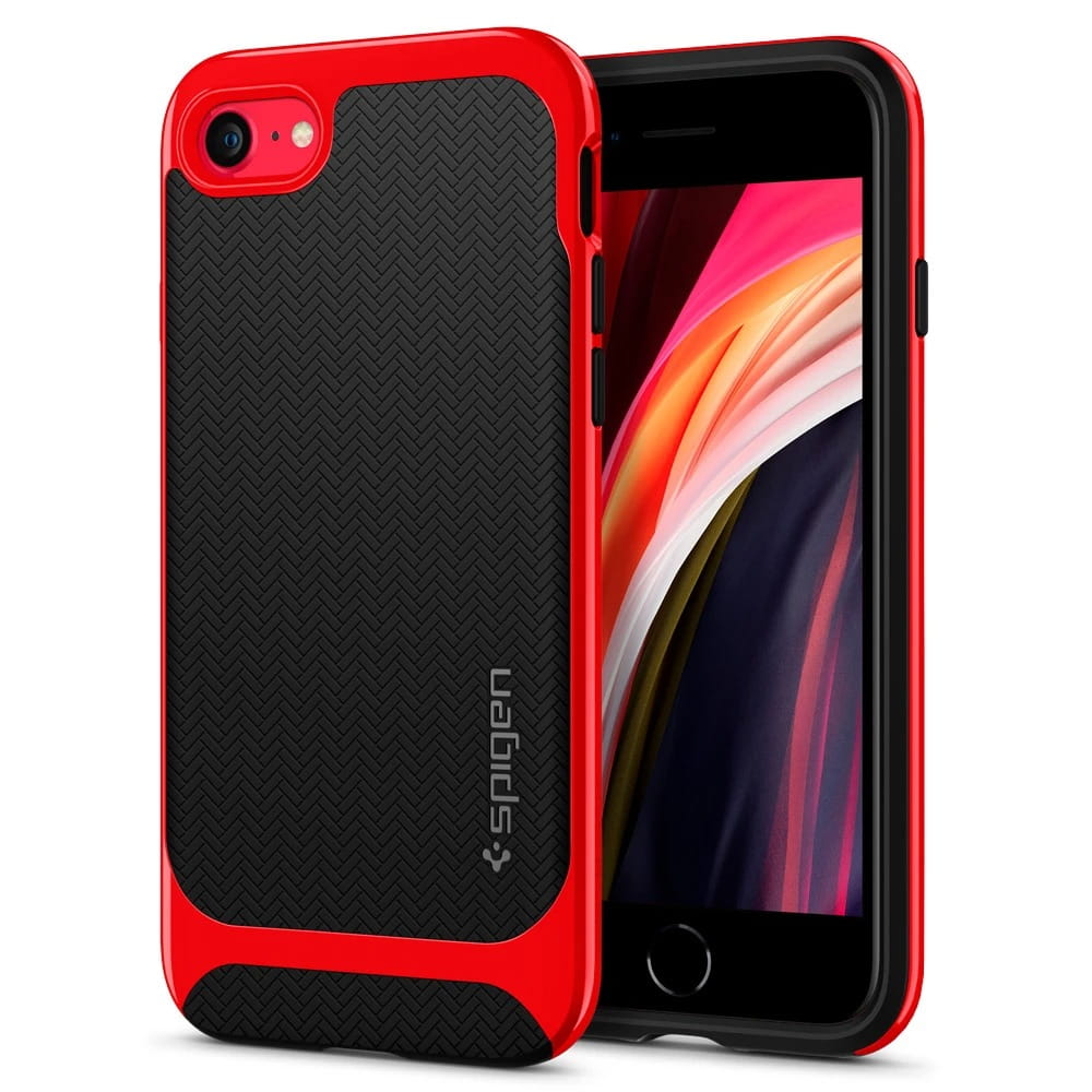 Carcasa Spigen Neo Hybrid pentru iPhone 7/8/SE 2020, Policarbonat, Rosu/Negru