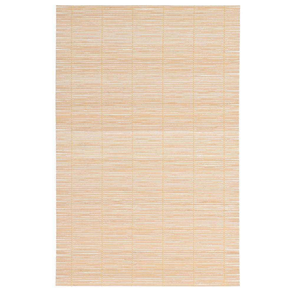 Set 4 suporturi farfurii Home Styling Collection, Roll-up, Bambus, 30x45 cm, Maro