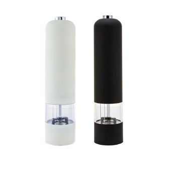 Set 2 Rasnite electrice pentru sare si piper Relaxdays, Iluminare, Nivel rasnire ajustabil, Negru Set 2 Rasnite electrice pentru sare si piper Relaxdays, Iluminare, Nivel rasnire ajustabil, Negru