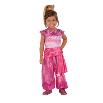 Costum poliester, Shimmer and Shine, Leah, roz 98-104 cm Costum poliester, Shimmer and Shine, Leah, roz 98-104 cm