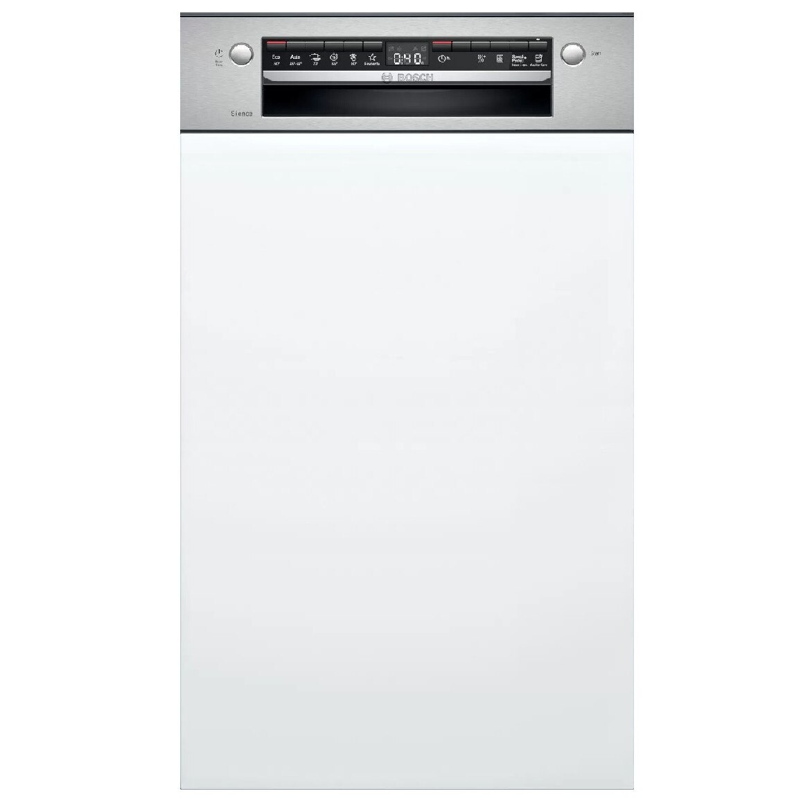 Masina de spalat vase slim incorporabila Bosch SRI4HKS53E, 9 seturi, 6 programe, Sistem AquaStop, EcoSilence Drive, DosageAssist, Extra Uscare, Clasa E