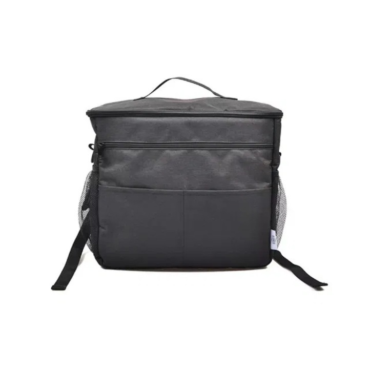 Rucsac, Empria, multifunctional 5 in 1 geanta bebe, 37x18x31 cm, Negru
