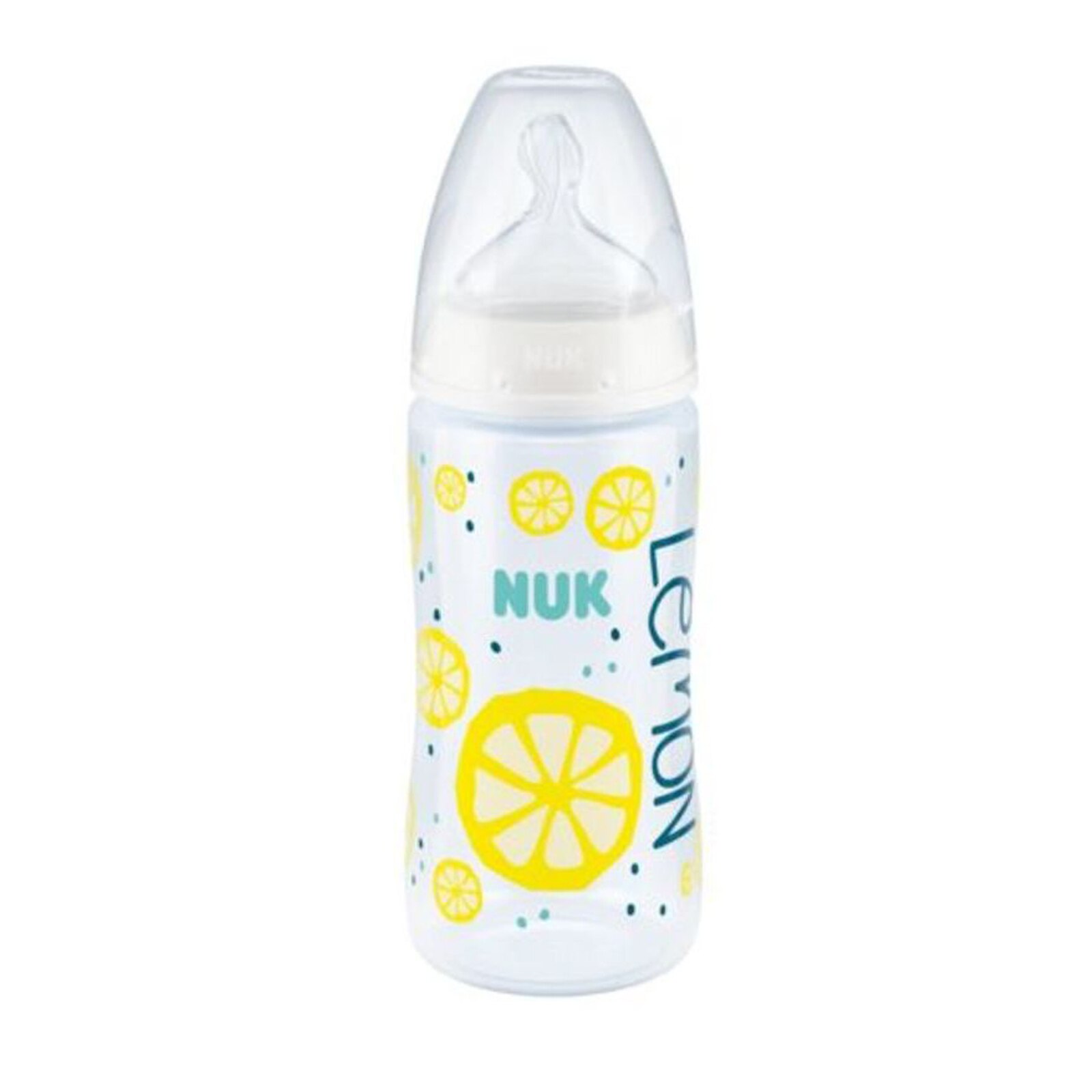 Biberon cu tetina din silicon 300 ml Nuk First Choice+ Limited Edition 21628, Galben 6-18 luni