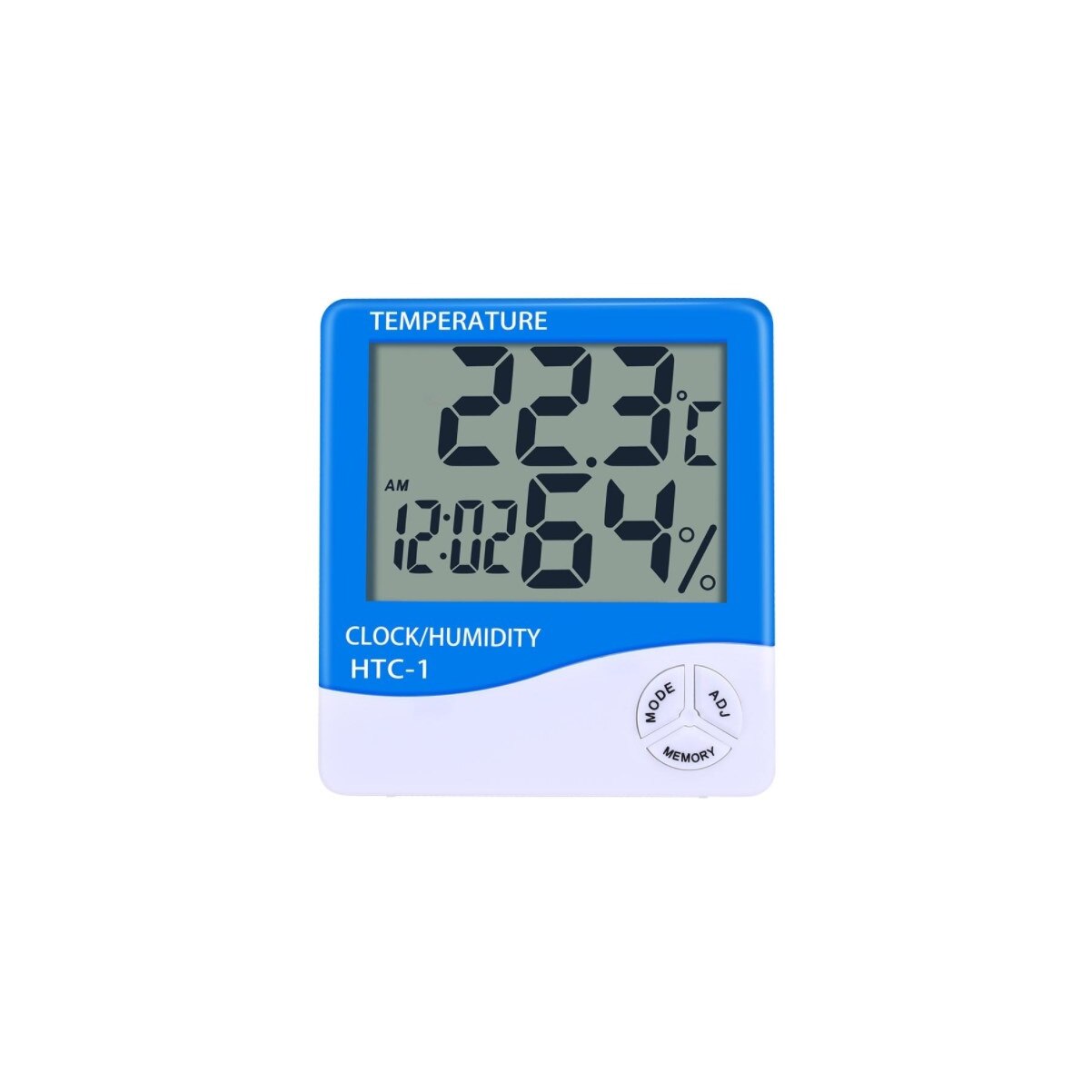 Termometru camera cu functie de higrometru, Alb-Albastru