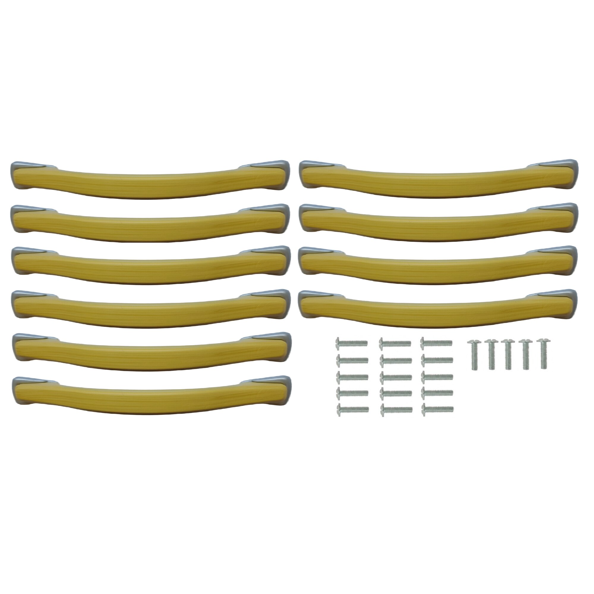 Set 10 manere plastic FAG capete satinate 96 mm