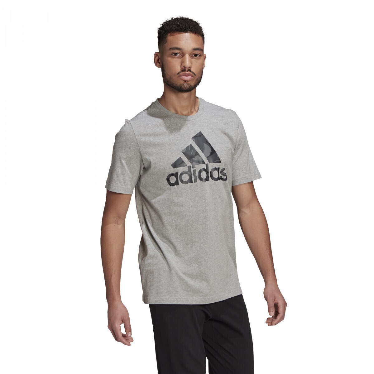 Tricou adidas Essentials Camouflage Print, Gri