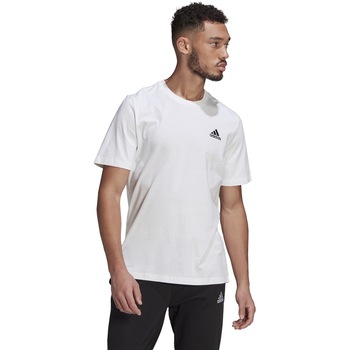 Tricou adidas Essentials Embr, Alb Tricou adidas Essentials Embr, Alb