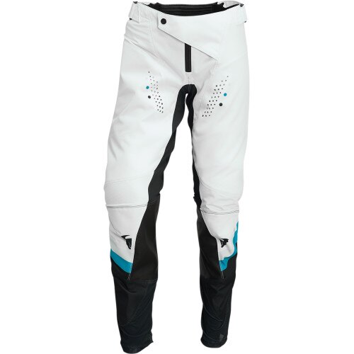 Pantaloni cross/atv dama Thor Pulse Racewear Rev, culoare albastru/alb, marime S