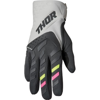 Manusi atv/cross dame Thor Spectrum, culoare gri/negru, marime L Manusi atv/cross dame Thor Spectrum, culoare gri/negru, marime L
