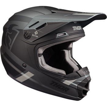 Casca cross/atv copii Thor Sector Split MIPS, culoare negru, marime M Casca cross/atv copii Thor Sector Split MIPS, culoare negru, marime M