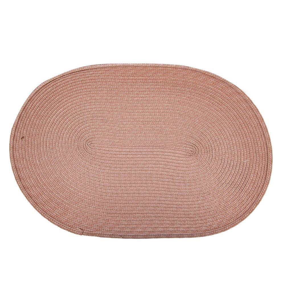 Suport oval farfurie Orion, 45x30 cm, Roz