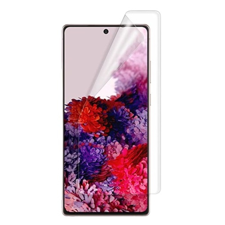 Set folii de protectie, pentru Samsung Galaxy Note 20, fata si spate, transparenta, din silicon