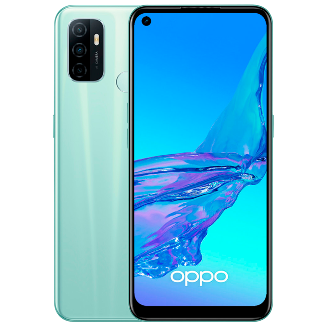 Telefon mobil Oppo A53s, Dual SIM, 128GB, 4GB RAM, 4G, Mint Cream