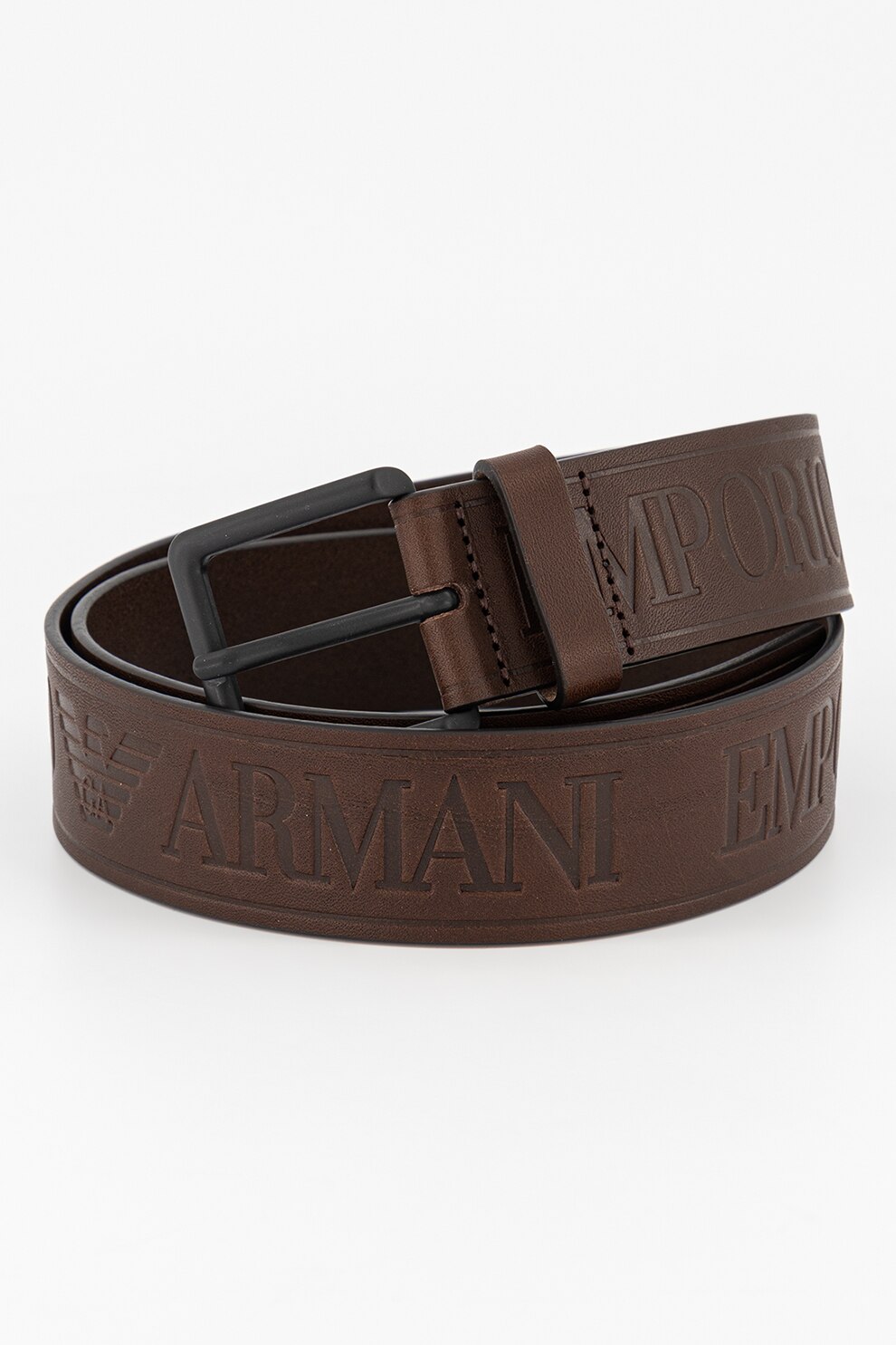 Emporio Armani, Curea din piele cu logo in relief