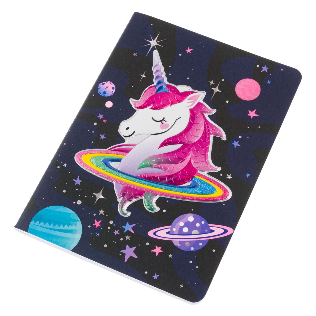 Agenda pentru notite, Zola®,model cu unicorn 3D, 32 file