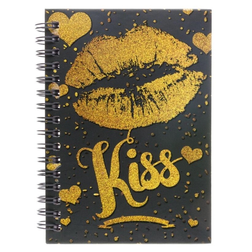 Agenda pentru notite, Zola®, A6, model buze, Kiss, 80 de file