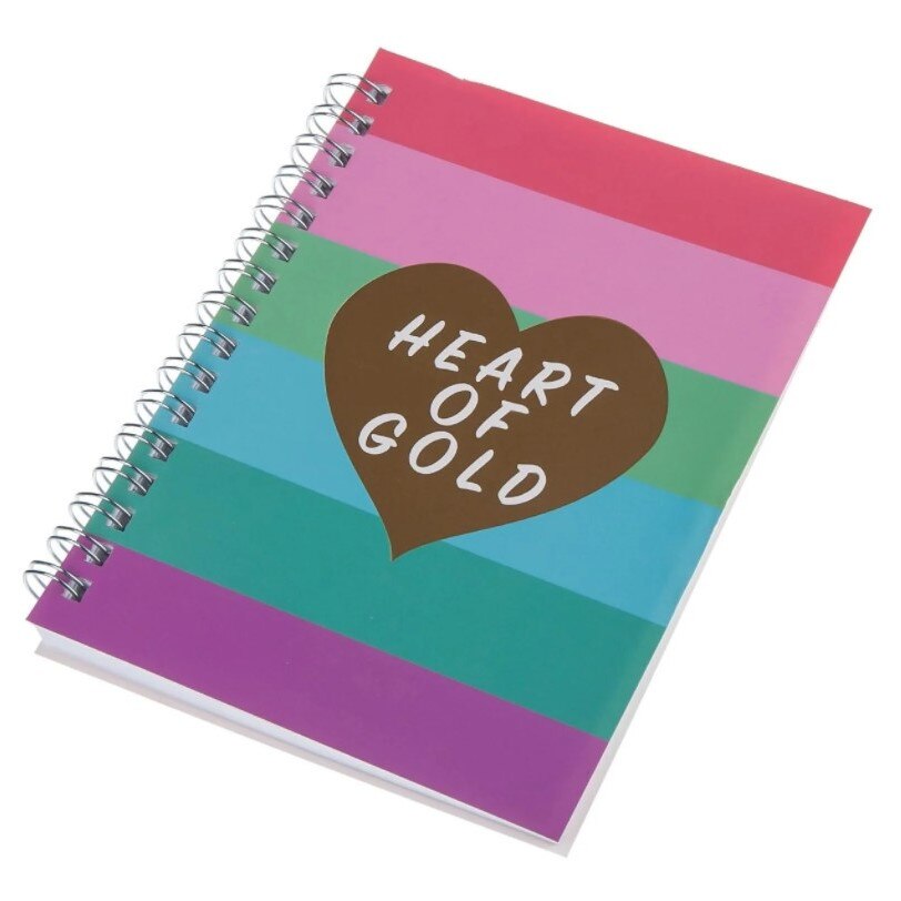 Agenda pentru notite, Zola®, A6, model Heart of Gold , 70 de file