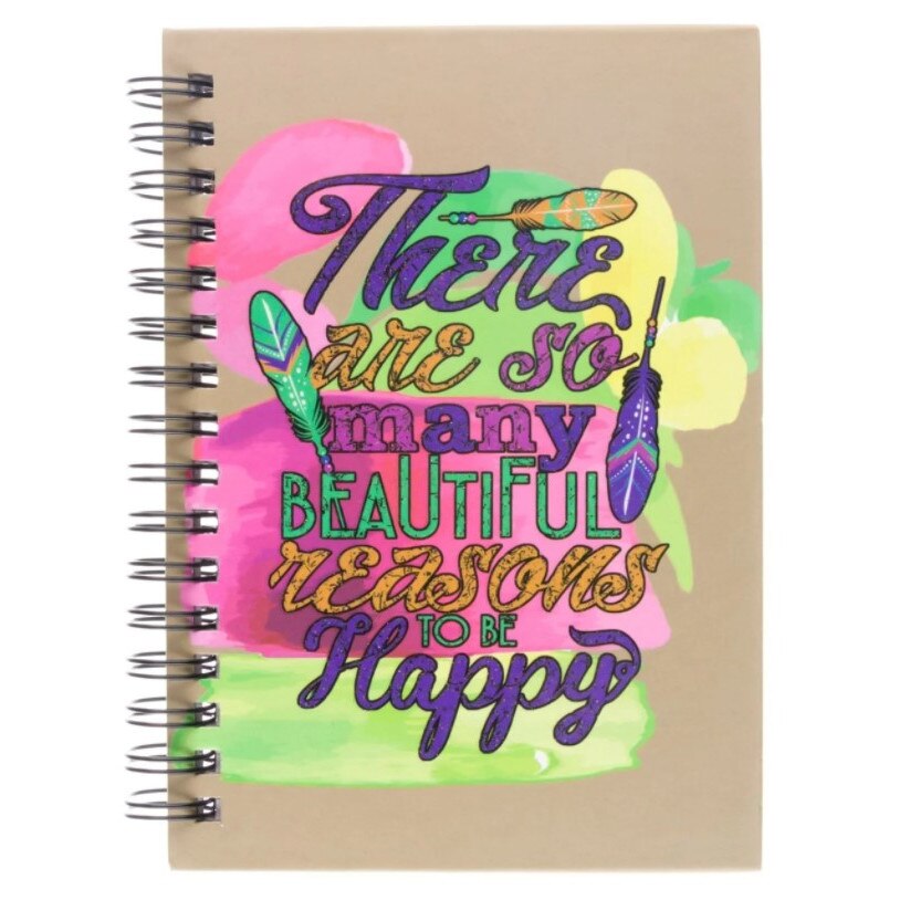 Agenda pentru notite, Zola®, A6, model cu pene, 80 de file