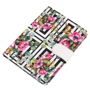 Agenda pentru notite, Zola®, A6, model floral, cu capsa pentru inchidere, 96 file Agenda pentru notite, Zola®, A6, model floral, cu capsa pentru inchidere, 96 file