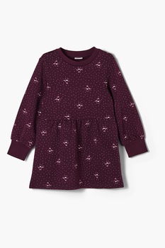 s.Oliver, Rochie evazata cu imprimeu, Violet s.Oliver, Rochie evazata cu imprimeu, Violet